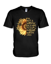 Im Not A Widow Im A Wife V-Neck T-Shirt tile