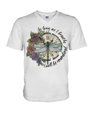 As Long As I Breath V-Neck T-Shirt thumbnail