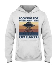 Look For Intelligent Life Hooded Sweatshirt front
