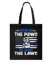 Supporting The Paws Tote Bag thumbnail