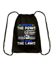 Supporting The Paws Drawstring Bag thumbnail