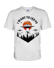 I Want To Leave V-Neck T-Shirt thumbnail