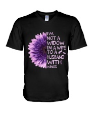 Im Not A Widow V-Neck T-Shirt thumbnail