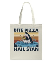 Shark Bite Pizza Tote Bag thumbnail