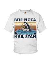 Shark Bite Pizza Youth T-Shirt thumbnail