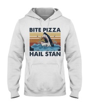 Shark Bite Pizza Hooded Sweatshirt front