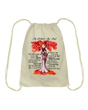 My Husband My Angel Drawstring Bag thumbnail