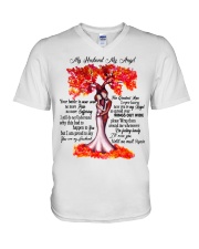 My Husband My Angel V-Neck T-Shirt thumbnail