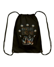 Moon Out Runes Out Drawstring Bag thumbnail