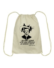 I Became Insane Drawstring Bag thumbnail