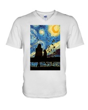 And She Lived Happily V-Neck T-Shirt thumbnail