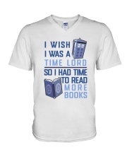 I Wish I Was A Time Lord V-Neck T-Shirt thumbnail