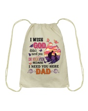 I Need You Here Dad Drawstring Bag thumbnail