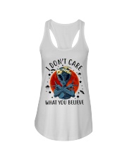 I Dont Care What You Believe Ladies Flowy Tank thumbnail