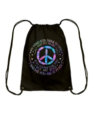 My Mind Still Talks To You Drawstring Bag thumbnail