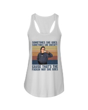 Sometimes She Gose Ladies Flowy Tank thumbnail