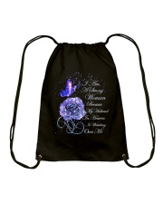 I Am A Strong Woman Drawstring Bag thumbnail