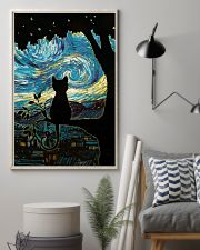 Cat Starry Night Art Poster 11x17 Poster lifestyle-poster-1