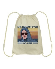 She Does Not Even Go Drawstring Bag thumbnail