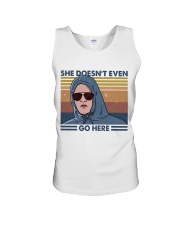 She Does Not Even Go Unisex Tank thumbnail