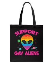 Support Gay Alien Tote Bag tile