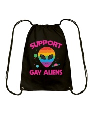 Support Gay Alien Drawstring Bag tile