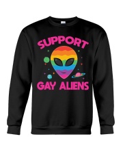 Support Gay Alien Crewneck Sweatshirt tile