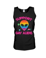 Support Gay Alien Unisex Tank tile