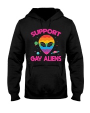 Support Gay Alien Hooded Sweatshirt tile