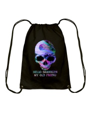 Hello Darkness My Old Friend Drawstring Bag thumbnail