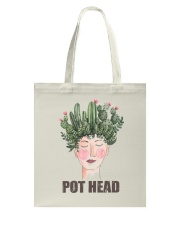 Pot Head Cactass Girl Tote Bag thumbnail