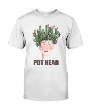 Pot Head Cactass Girl Classic T-Shirt front