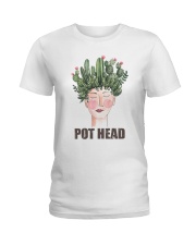 Pot Head Cactass Girl Ladies T-Shirt thumbnail