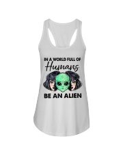 In A World Full Of Humans Ladies Flowy Tank tile