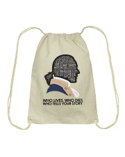 Who Lives Who Dies Drawstring Bag tile