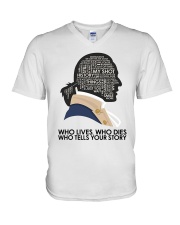 Who Lives Who Dies V-Neck T-Shirt tile