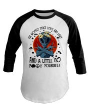 Im Mostly Peace Love Light Baseball Tee thumbnail