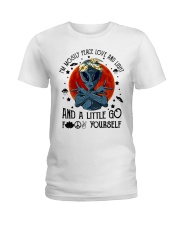 Im Mostly Peace Love Light Ladies T-Shirt thumbnail