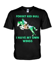 Forget Red Bull I Have My Own Wings V-Neck T-Shirt thumbnail