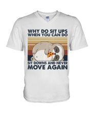 Why Do Sit Up V-Neck T-Shirt thumbnail