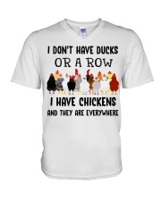 My Chickens Are Everwhere V-Neck T-Shirt tile