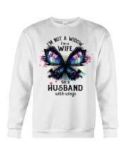 Im A Wife To A Husband With Wings Crewneck Sweatshirt tile