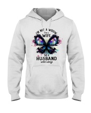 Im A Wife To A Husband With Wings Hooded Sweatshirt tile