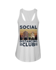 Social Distancing Ladies Flowy Tank tile