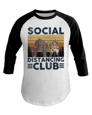 Social Distancing Baseball Tee tile