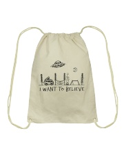 I Want To Believe Drawstring Bag tile