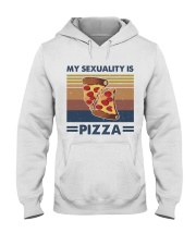 My Sexuality Is Pizza Hooded Sweatshirt front
