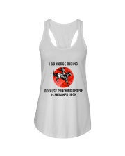 I Go Horse Riding Ladies Flowy Tank tile