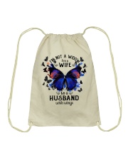 My Husband With Wings Drawstring Bag thumbnail