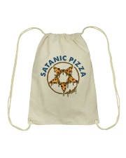 Satanic Pizza Drawstring Bag thumbnail